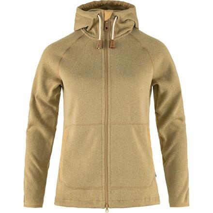 Fjällräven Womens Övik Fleece Hoodie (Beige (DUNE BEIGE/196) X-small)