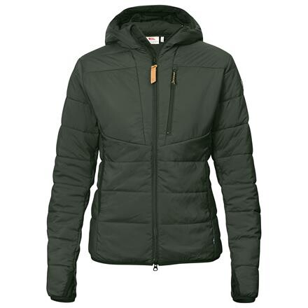 Fjällräven Keb Padded Hoodie Dame Jakke - Grøn
