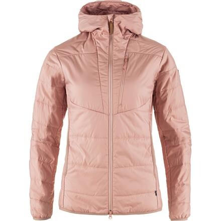Fjällräven Keb Padded Hoodie Dame Jakke - Lyserød