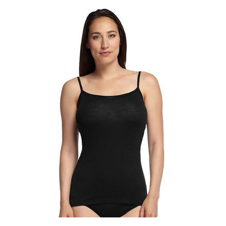 Icebreaker Siren Cami Dame Merinould Top - Sort