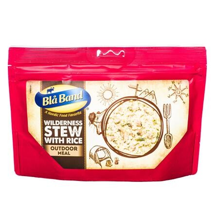 Blå Band Wilderness Stew Feltmåltid med Ris