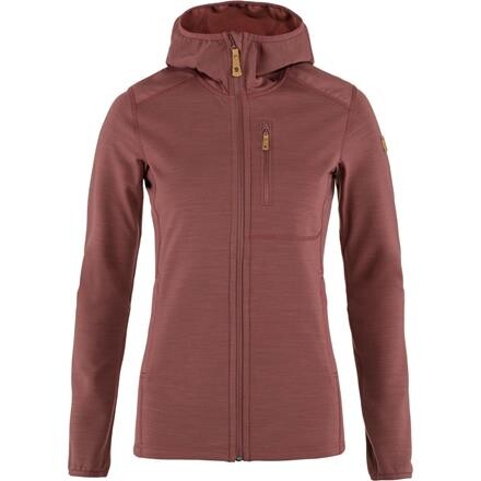 Fjällräven Keb Fleece Hoodie Dame - Rød