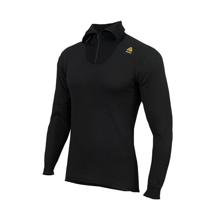 Aclima HotWool 230 g Polo Zip (Sort (JET BLACK) X-small)