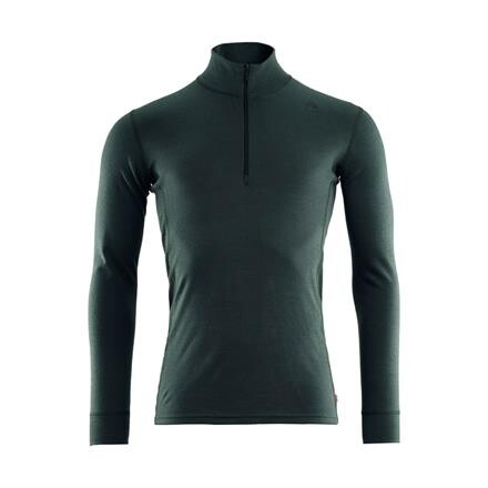 Aclima WarmWool Mock Neck Shirt Herre - Grøn