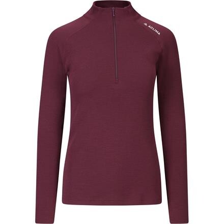 Aclima WarmWool Mock Neck Shirt Dame - Lilla