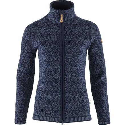 Fjällräven Snow Cardigan Dame Uldtrøje - Blå