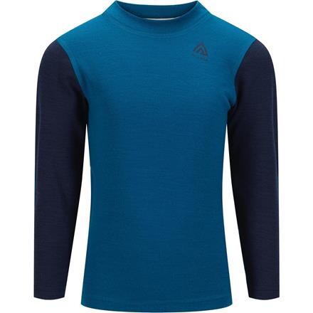 Aclima WarmWool Crew Neck Shirt Børn - Blå