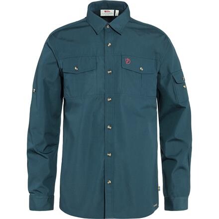 Fjällräven Mens Singi Trekking Shirt L/S (Blå (MOUNTAIN BLUE/570) X-small)