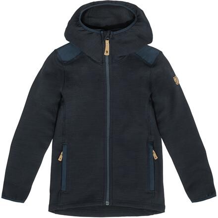 Fjällräven Kids Keb Fleece Hoodie (Blå (DARK NAVY/555) 117 cm)