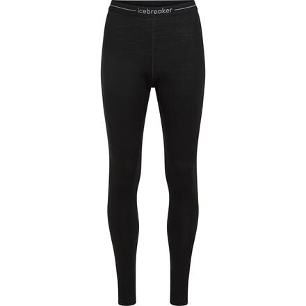 Icebreaker Womens Merino 200 Oasis Leggings (Sort (BLACK) Large)