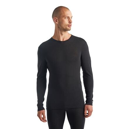 Icebreaker Mens 175 Everyday L/S Crewe (Sort (BLACK) Small)