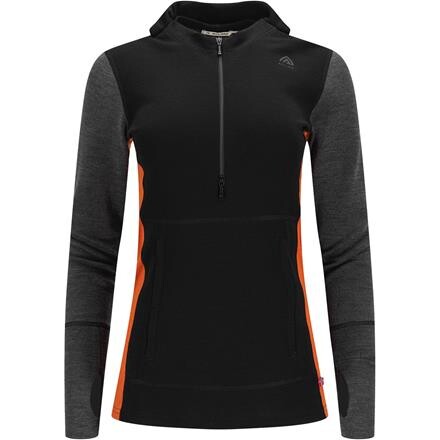 Aclima WarmWool Hood Sweater Dame - Sort