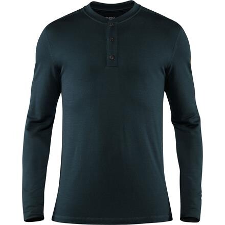 Fjällräven Mens Singi Merino Henley (Blå (DARK NAVY/555) Medium)