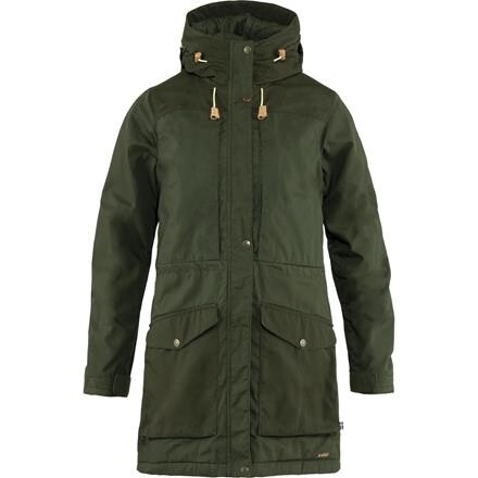 Fjällräven Singi Wool Parka til Kvinder - Grøn