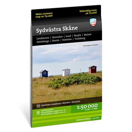 Calazo Sydvästra Skåne Vandrekort 1:50.000