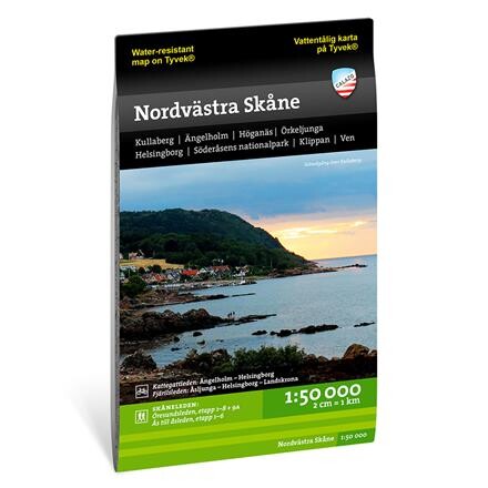 Calazo Nordvästra Skåne Vandrekort 1:50.000