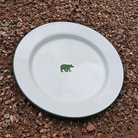 Friluftsland Enamel Plate med Bjørnelogo
