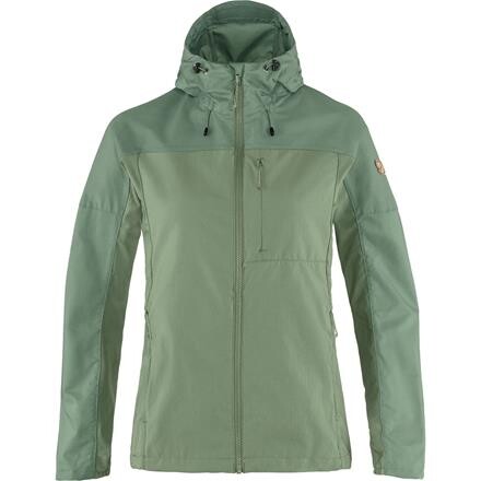 Fjällräven Womens Abisko Midsummer Jacket (Grøn (JADE GREEN-PATINA GRN/613-614) X-small)