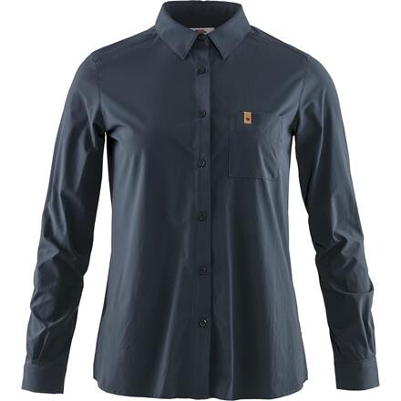 Fjällräven Womens Övik Lite Shirt L/S (Blå (NAVY/560) XX-small)