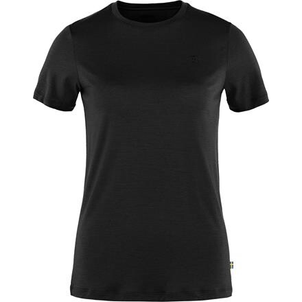 Fjällräven Abisko Wool T-shirt Dame - Sort