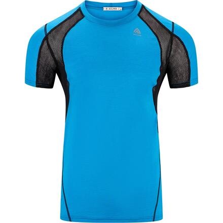 Aclima Mens Lightwool Sports T-Shirt (Blå (BLUEJAY/JET BLACK) X-small)