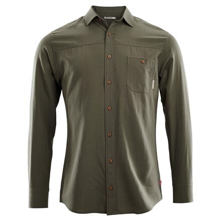Aclima Woven Wool Shirt Merinoskjorte - Grøn