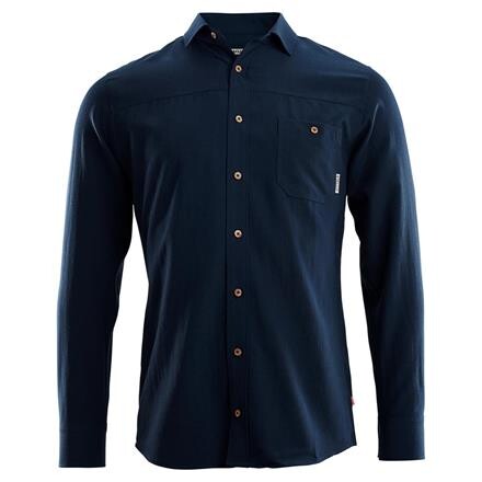 Aclima Mens Woven Wool Shirt  (Blå (NAVY BLAZER) X-small)