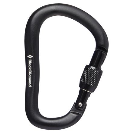 Black Diamond RockLock Screwgate Karabiner - Sort