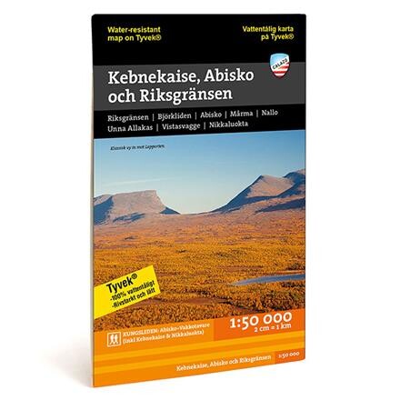 Calazo Kungsleden Kebnekaise Turkart 1:50.000