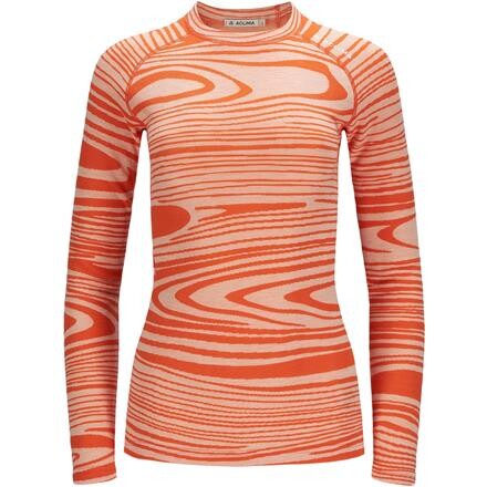 Aclima WarmWool Crew Neck Dame Undertrøje - Orange