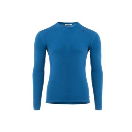 Aclima Mens WarmWool Crew Neck Shirt  (Blå (CORSAIR) Large)