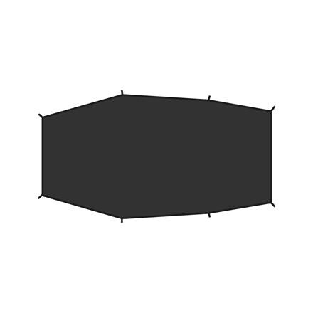 Fjällräven Lite 3 Footprint - Sort