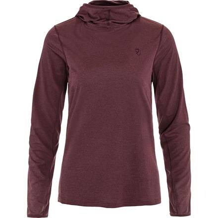 Fjällräven Abisko Sun-hoodie Dame - Rød