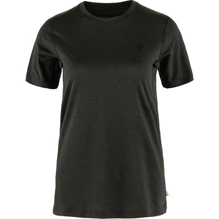 Fjällräven Abisko Day Hike T-shirt Dame - Sort (Regular)