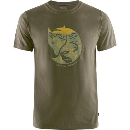 Fjällräven Mens Arctic Fox T-shirt (Grøn (DARK OLIVE/633) X-small)