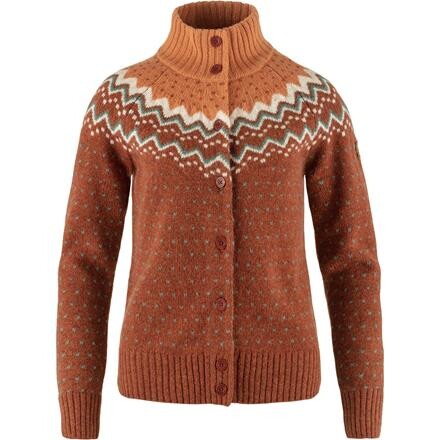 Fjällräven Övik Knit Cardigan Dame - Orange