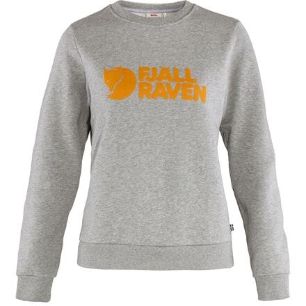 Fjällräven Logo Sweater Dame Sweatshirt - Grå