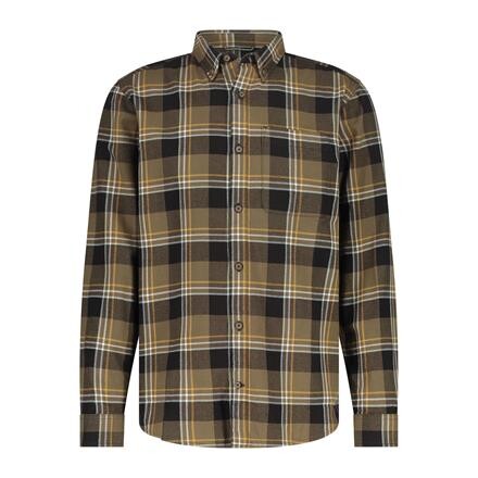 Royal Robbins Mens Lieback Organic Cotton Flannel L/S (Grøn (DARK OLIVE TIMBERCOVE PLD) Small)