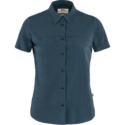 Fjällräven Womens High Coast Lite Shirt S/S  (Blå (NAVY/560) XX-small)