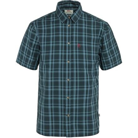 Fjällräven Mens Övik Lite Shirt S/S (Blå (DARK NAVY-DAWN BLUE/555-543) X-small)