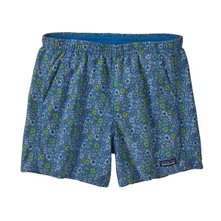 Patagonia Womens Baggies Shorts - 5" (Blå (FLORAL FUN: VESSEL BLUE) Small)