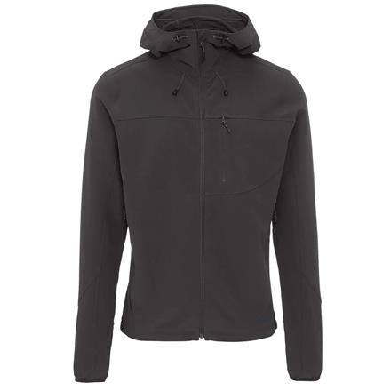 Frilufts Mens Ennskraxn Hooded Softshell Jacket (Sort (CAVIAR) Small)