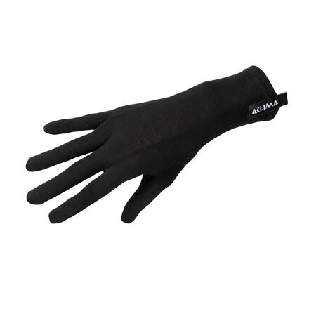 Aclima Hotwool Liner Gloves Merinould - Sort