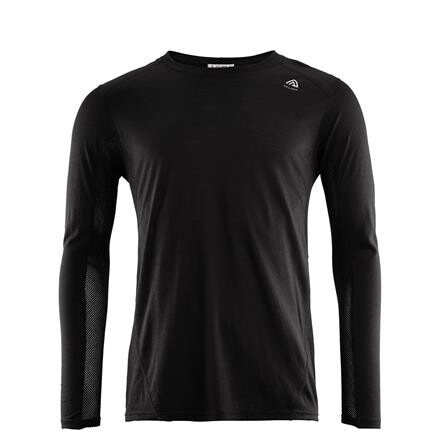 Aclima Mens Lightwool Sports Shirt (Sort (JET BLACK) X-small)