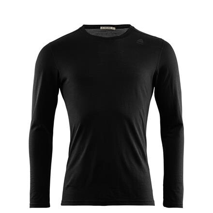 Aclima Lightwool Undershirt LS Herre - Sort