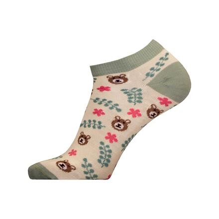 Friluftsland Merino Sneakers Bear Plants - Hvid