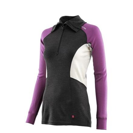 Aclima WarmWool Polo Dame Baselayer - Lilla