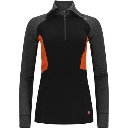 Aclima WarmWool Polo Dame Baselayer - Sort