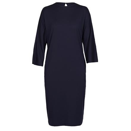 Icebreaker Oasis L/S Dress Dame Merinokjole - Blå