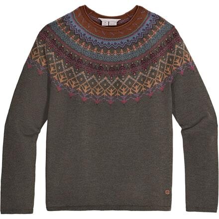 Royal Robbins Westlands Fairisle Crew - Grå